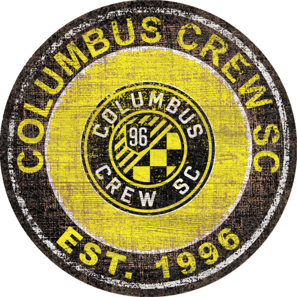 Columbus Crew 24" x 24" Heritage Logo Round Sign