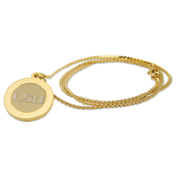 LSU Tigers Gold Pendant Necklace