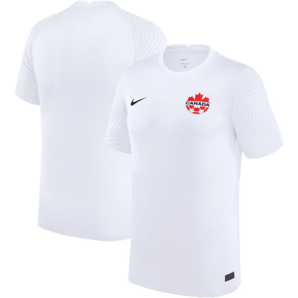 Men's Nike White Canada Soccer Away Replica Jersey