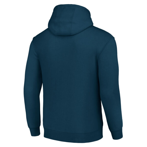 Men's Starter Navy New England Patriots Four Team Name Logo Fleece Pullover Hoodie - Image 7