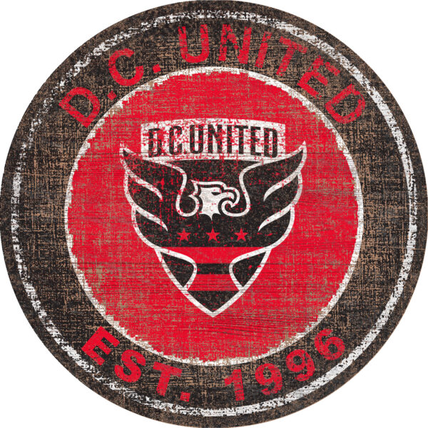 D.C. United 24" x 24" Heritage Logo Round Sign