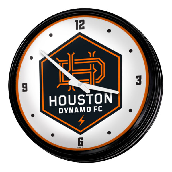Houston Dynamo FC 18.75" Retro Lighted Wall Clock