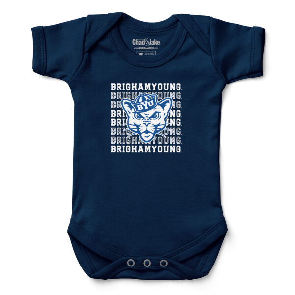 Infant Chad & Jake Navy BYU Cougars Retro Bodysuit