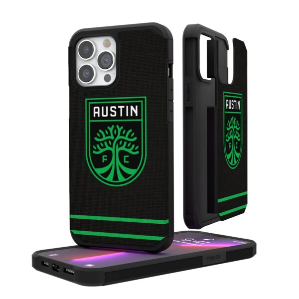 Austin FC iPhone Stripe Design Rugged Case