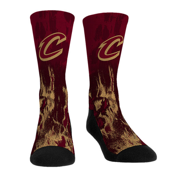 Youth Rock Em Socks Cleveland Cavaliers Three-Pack Crew Socks Set - Image 7