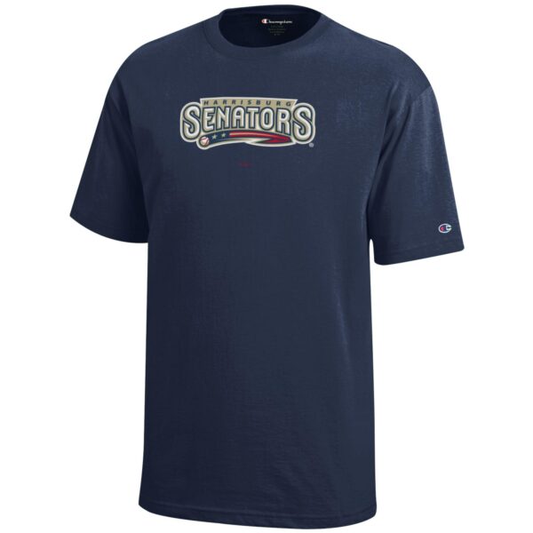 Youth Champion Navy Harrisburg Senators Jersey T-Shirt - Image 6
