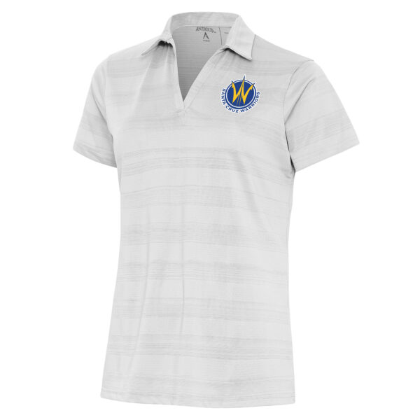 Women's Antigua White Santa Cruz Warriors Compass Polo