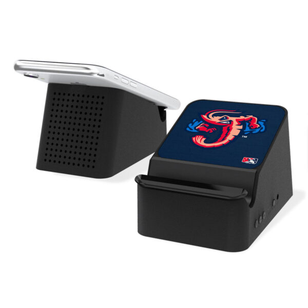 Jacksonville Jumbo Shrimp 5-Watt Wireless Charging Station and Bluetooth Speaker