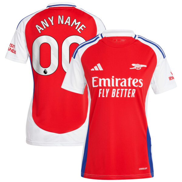 Women's adidas  Red Arsenal 2024/25 Home Replica Custom Jersey - Image 2