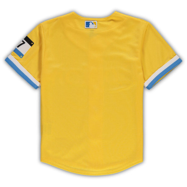 Preschool Nike Gold Boston Red Sox MLB City Connect Replica Team Jersey - Image 7