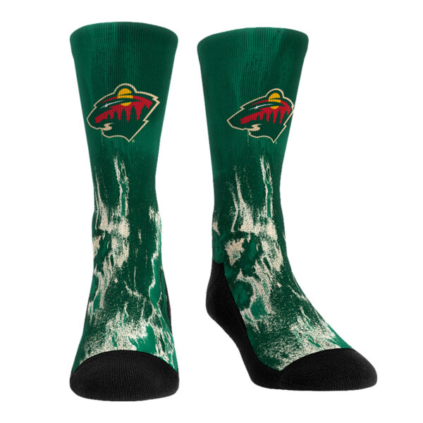Youth Rock Em Socks Minnesota Wild Three-Pack Crew Socks Set - Image 9