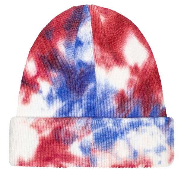 Men's Barcelona Psychedelic Cuffed Knit Hat - Image 5