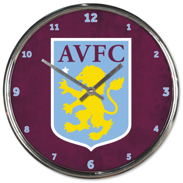 WinCraft Aston Villa 12" Chrome Clock