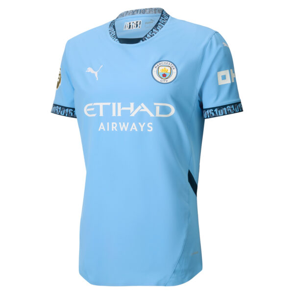 Men's Puma Jack Grealish Light Blue Manchester City 2024/25 Home Authentic Player Jersey - Image 6