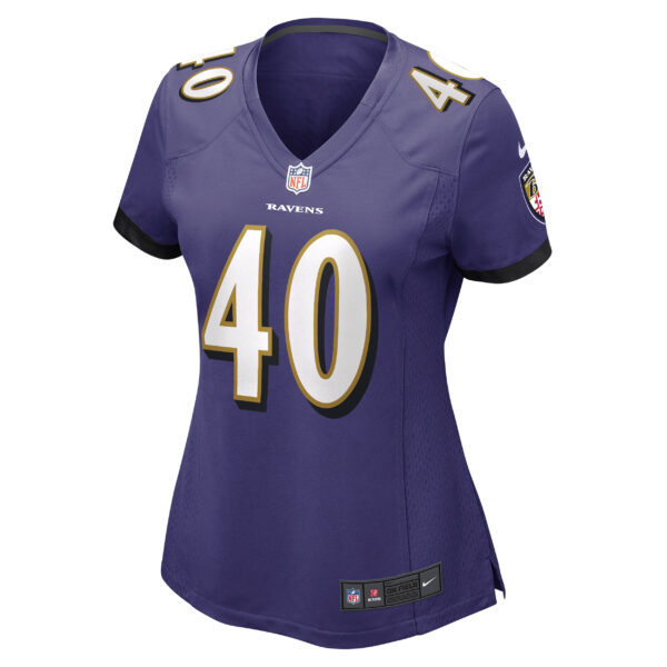 Women's Nike Malik Harrison Purple Baltimore Ravens Game Jersey - Image 12