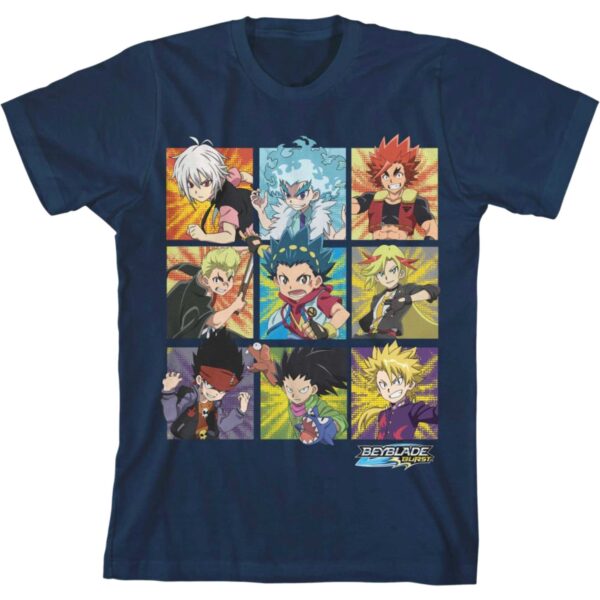 Youth Navy Beyblade  T-Shirt