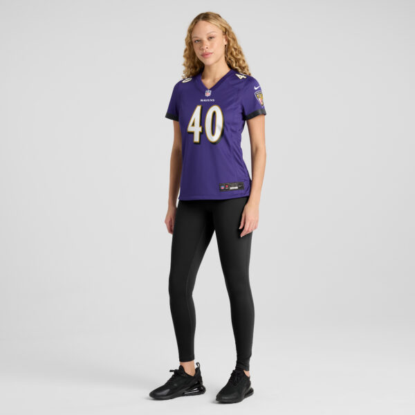 Women's Nike Malik Harrison Purple Baltimore Ravens Game Jersey - Image 14