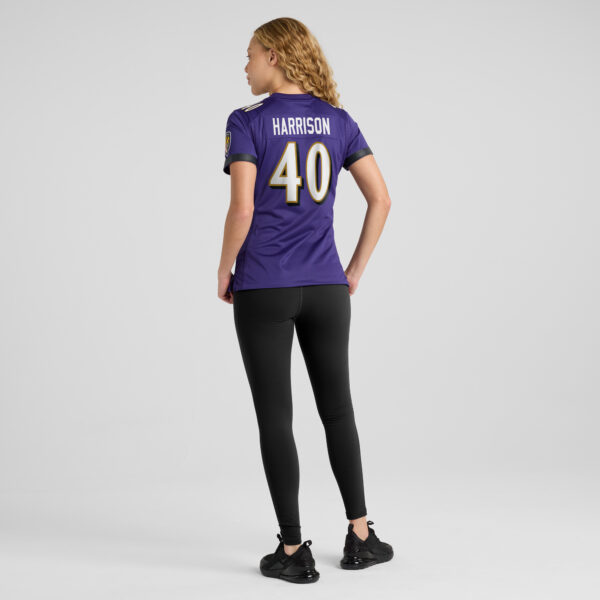 Women's Nike Malik Harrison Purple Baltimore Ravens Game Jersey - Image 15