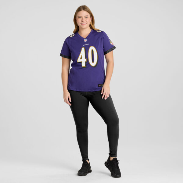 Women's Nike Malik Harrison Purple Baltimore Ravens Game Jersey - Image 16