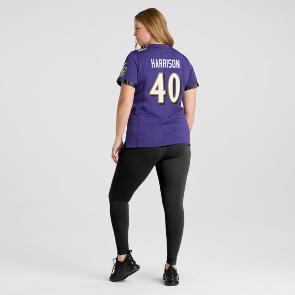 Women's Nike Malik Harrison Purple Baltimore Ravens Game Jersey - Image 17
