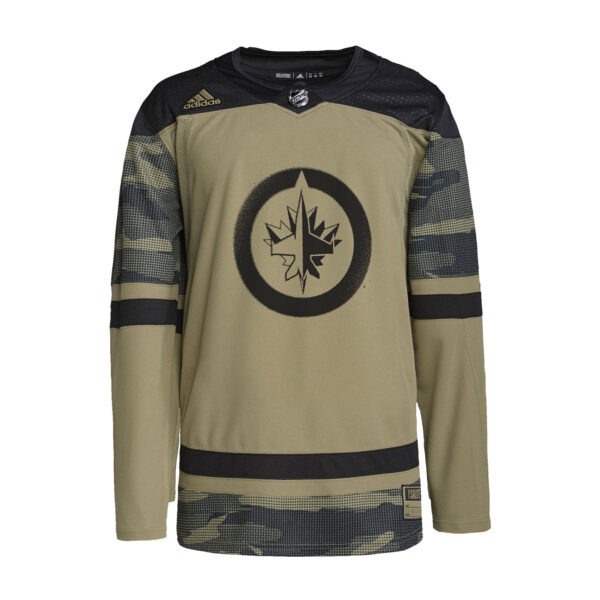 adidas Camo Winnipeg Jets Logo Military Appreciation Team Authentic Practice Jersey - Image 7