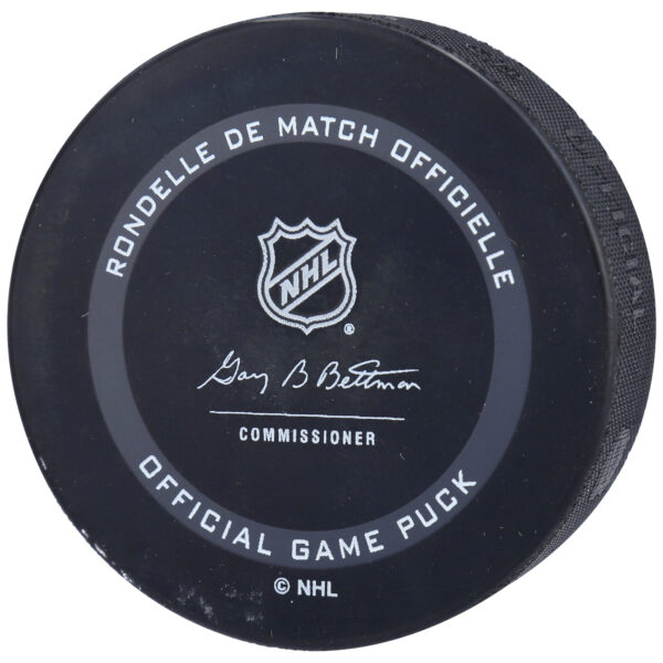 Auston Matthews Toronto Maple Leafs Autographed 2022 Heritage Classic Official Game Puck - Image 5