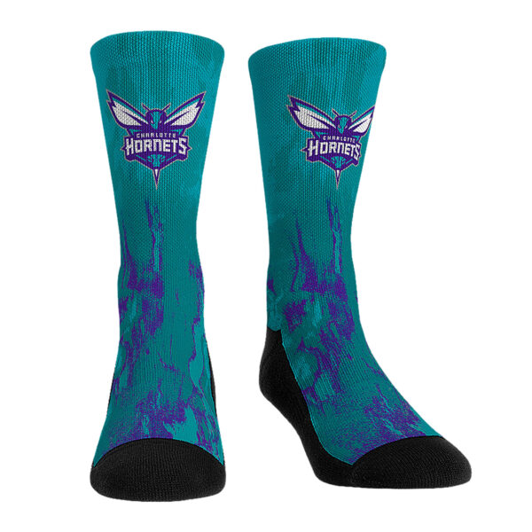 Youth Rock Em Socks Charlotte Hornets Three-Pack Crew Socks Set - Image 7
