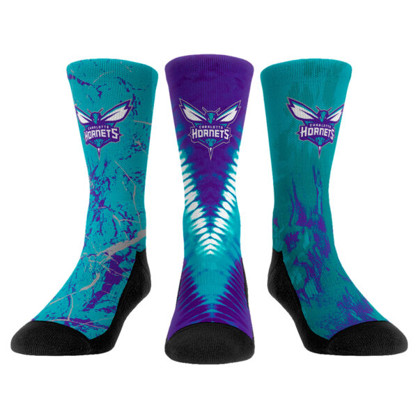 Youth Rock Em Socks Charlotte Hornets Three-Pack Crew Socks Set