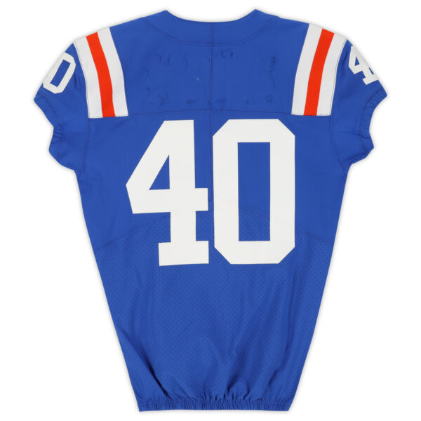 Florida Gators Team-Issued #40 Blue Throwback Jersey from the 2020-21 NCAA Football Seasons - Image 10