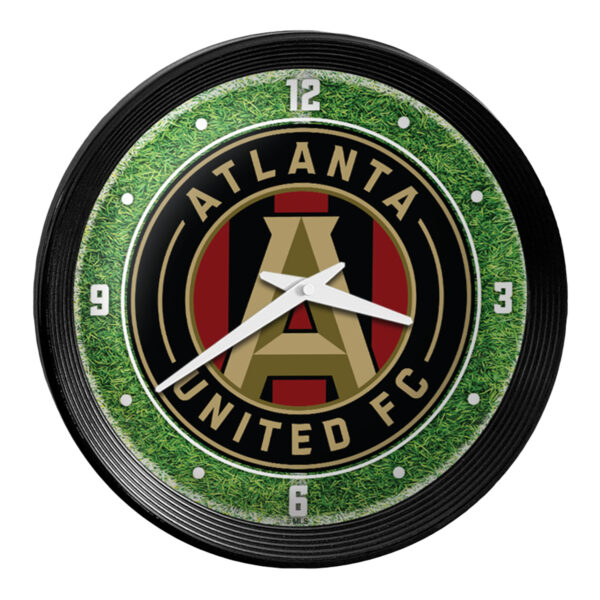 Atlanta United FC 15" Ribbed Frame Field Wall Clock