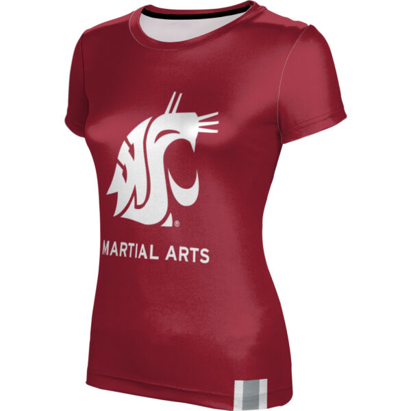Women's Crimson Washington State Cougars Martial Arts T-Shirt - Image 6