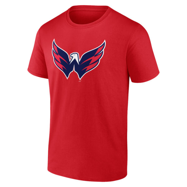 Men's Red Washington Capitals Shoulder Patch Logo T-Shirt - Image 6