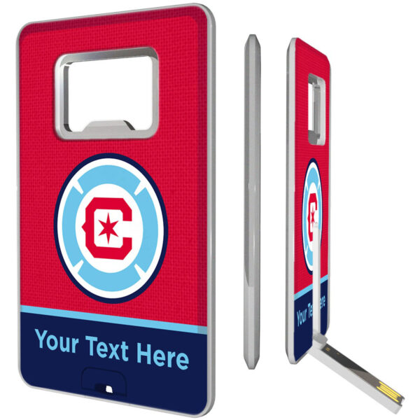 Chicago Fire Personalized Credit Card USB Drive & Bottle Opener