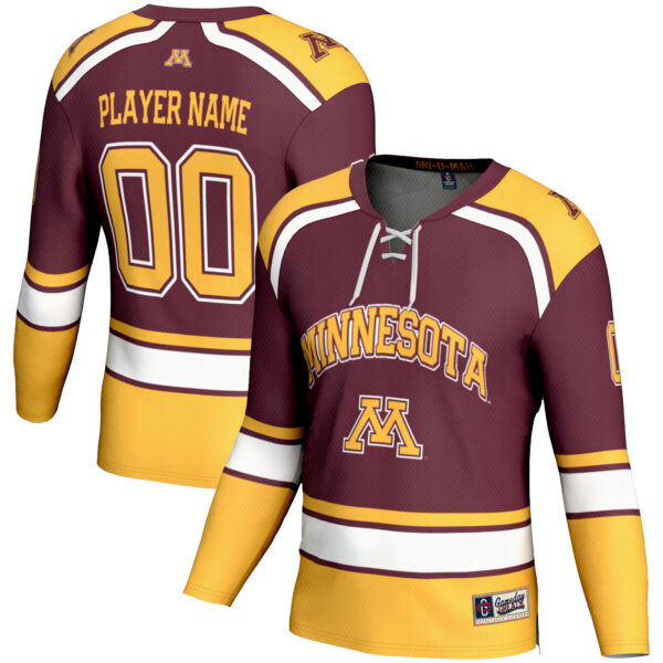 Youth GameDay Greats  Maroon Minnesota Golden Gophers NIL Pick-A-Player Women's Hockey Jersey - Image 5