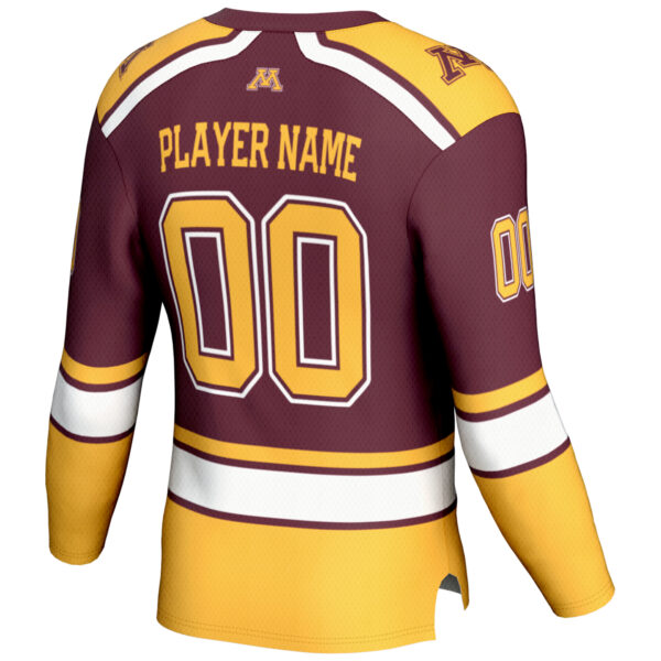 Youth GameDay Greats  Maroon Minnesota Golden Gophers NIL Pick-A-Player Women's Hockey Jersey - Image 7