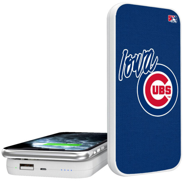 Iowa Cubs 5000 mAh Wireless Power Bank