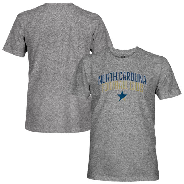 Men's 1863FC  Heather Gray North Carolina FC Wordmark Vintage Tri-Blend T-Shirt