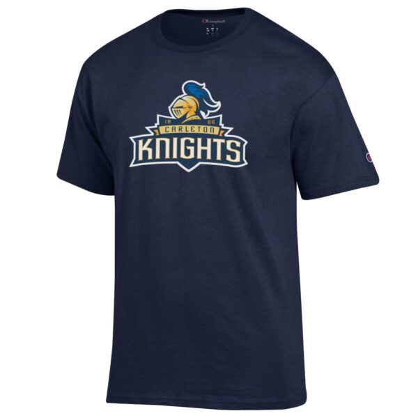 Men's Champion Navy Carleton Knights Primary Jersey T-Shirt - Image 6