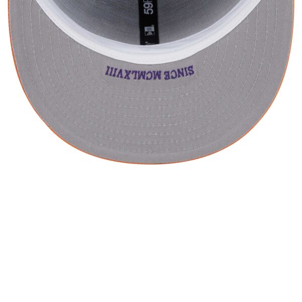 Men's New Era Purple/Orange Phoenix Suns Gameday Gold Pop Stars 59FIFTY Fitted Hat - Image 11
