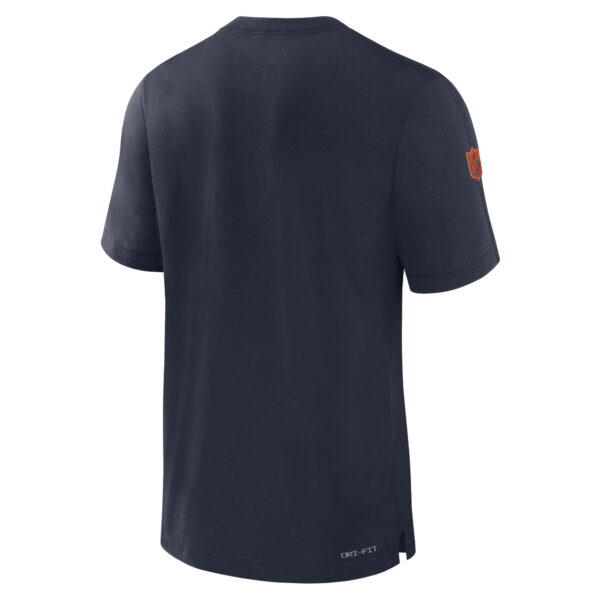 Men's Nike Navy Chicago Bears Sideline Player Performance T-Shirt - Image 7