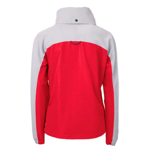 Women's Cutter & Buck Red/Gray Toledo Mud Hens Charter Eco Recycled Half-Zip Anorak Jacket - Image 7