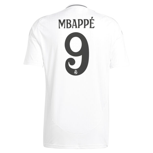 Men's adidas  Kylian Mbappé White Real Madrid 2024/25 Home Replica Player Jersey - Image 4