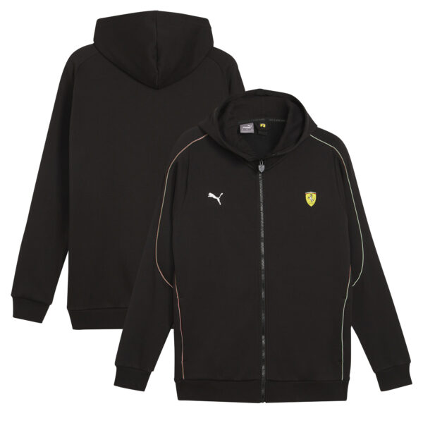 Men's Puma Black Scuderia Ferrari 2024 Full-Zip Hoodie Jacket