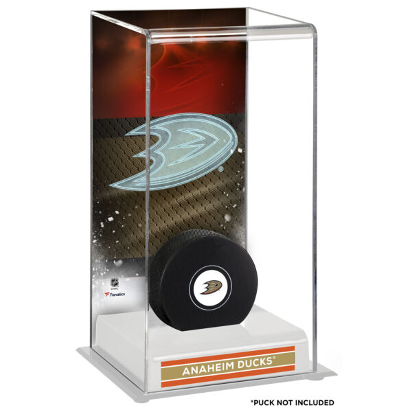 Anaheim Ducks Deluxe Tall Hockey Puck Case