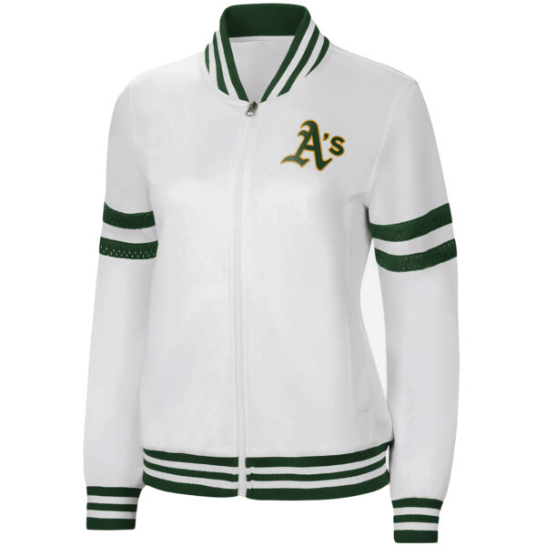 Women's Antigua Black Portland Timbers Regard Full-Zip Jacket - Image 3