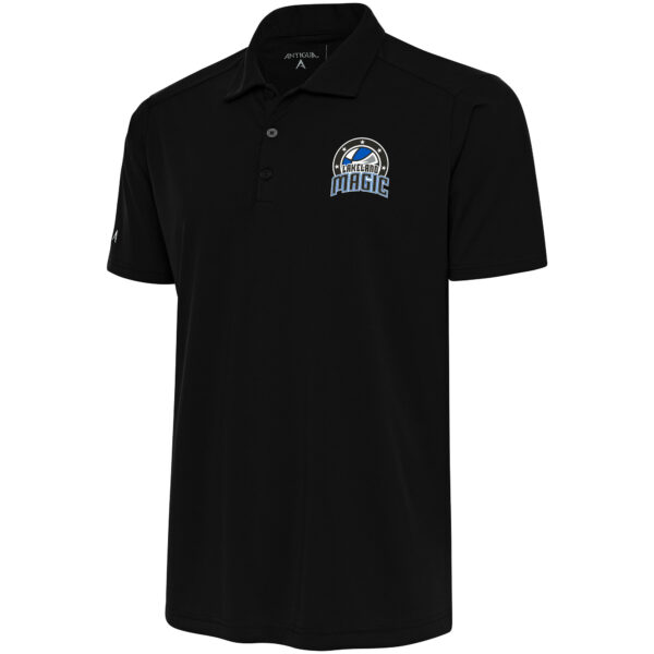 Men's Antigua  Black Lakeland Magic Tribute Polo