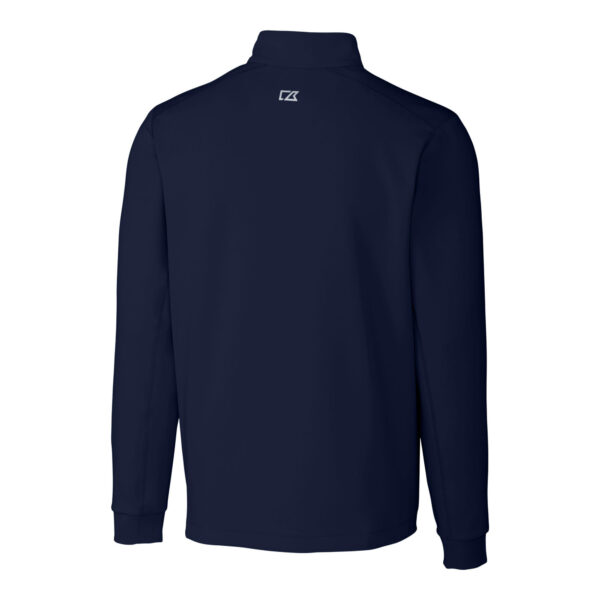 Men's Cutter & Buck  Navy PGA TOUR Volunteers Big & Tall Traverse Stretch Quarter-Zip Pullover Top - Image 4