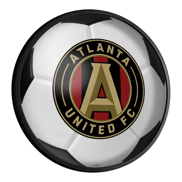 Atlanta United FC 18'' Round Slimline Illuminated Soccer Ball Wall Sign