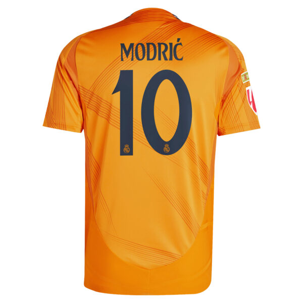 Men's adidas Luka Modric Orange Real Madrid 2024/25 Away Authentic Jersey - Image 7