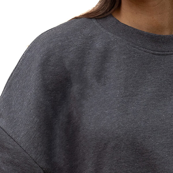 Women's Gameday Couture Charcoal Indiana Hoosiers Premium Fleece Pullover Sweatshirt - Image 8